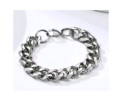 Handcrafted Stainless steel bracelet.
